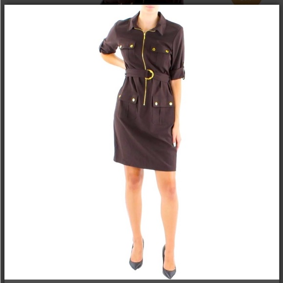 NWT Sharango Short Sleeve Button Detail Dress - Picture 1 of 8